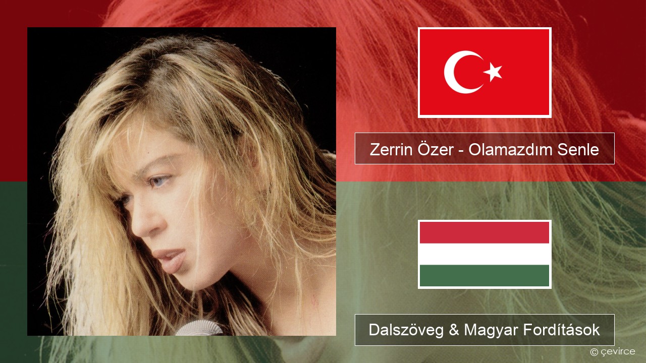 Zerrin Özer – Olamazdım Senle Török Dalszöveg & Magyar Fordítások