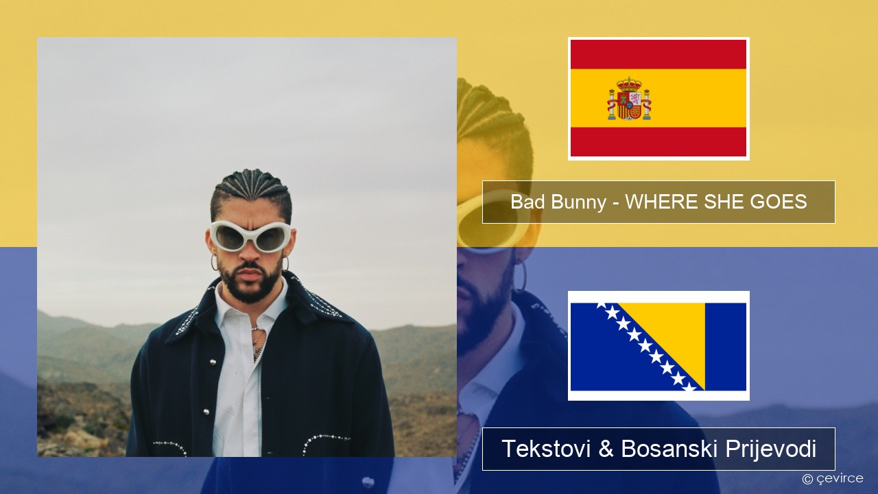 Bad Bunny – WHERE SHE GOES Španski Tekstovi & Bosanski Prijevodi