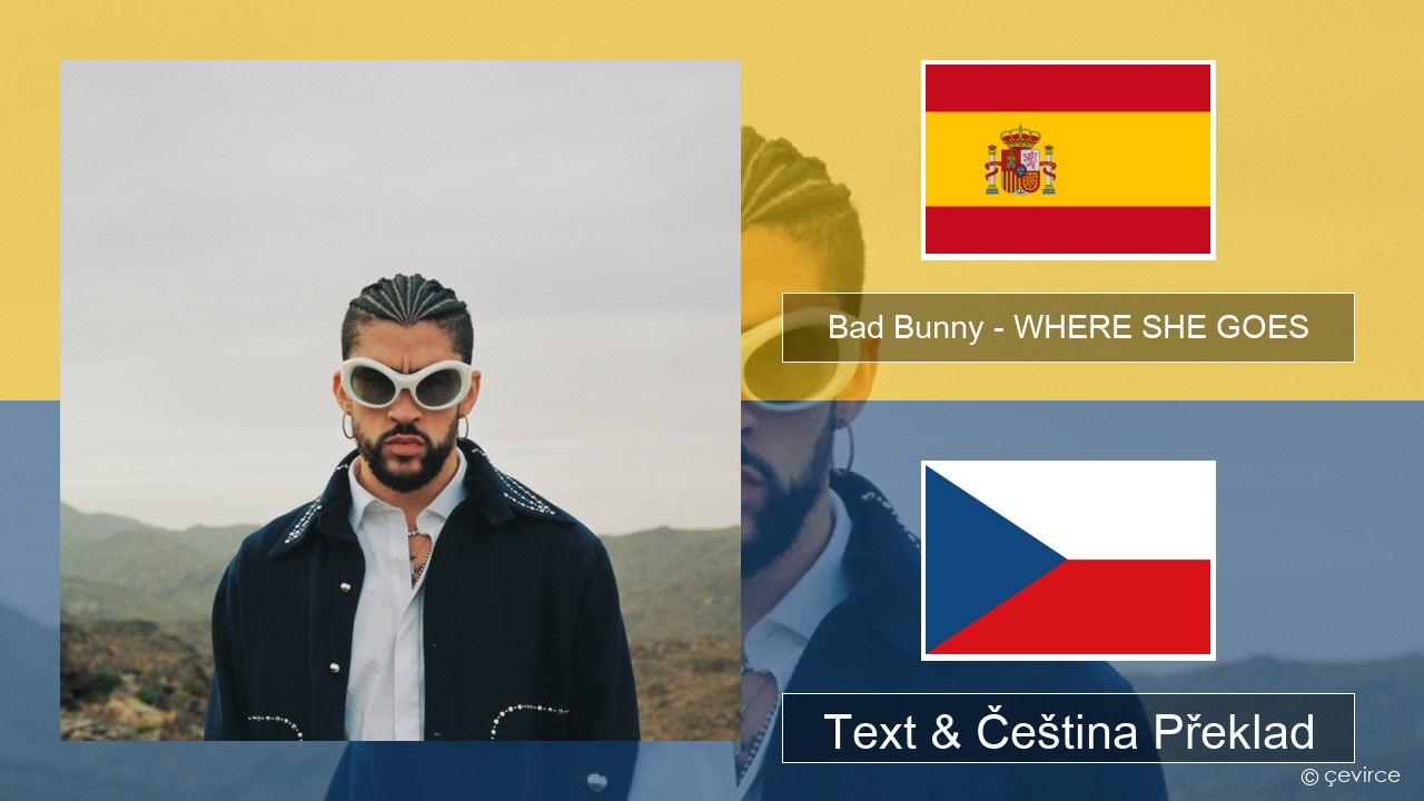 Bad Bunny – WHERE SHE GOES Španělský Text & Čeština Překlad