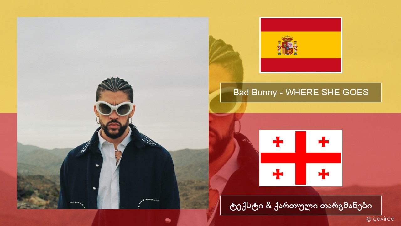 Bad Bunny – WHERE SHE GOES ესპანური ტექსტი & ქართული თარგმანები