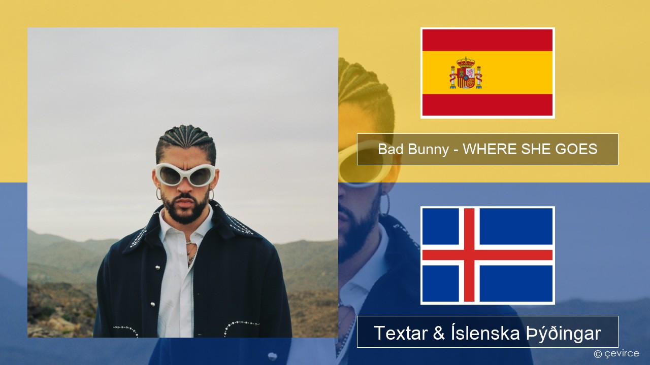 Bad Bunny – WHERE SHE GOES Spænska Textar & Íslenska Þýðingar