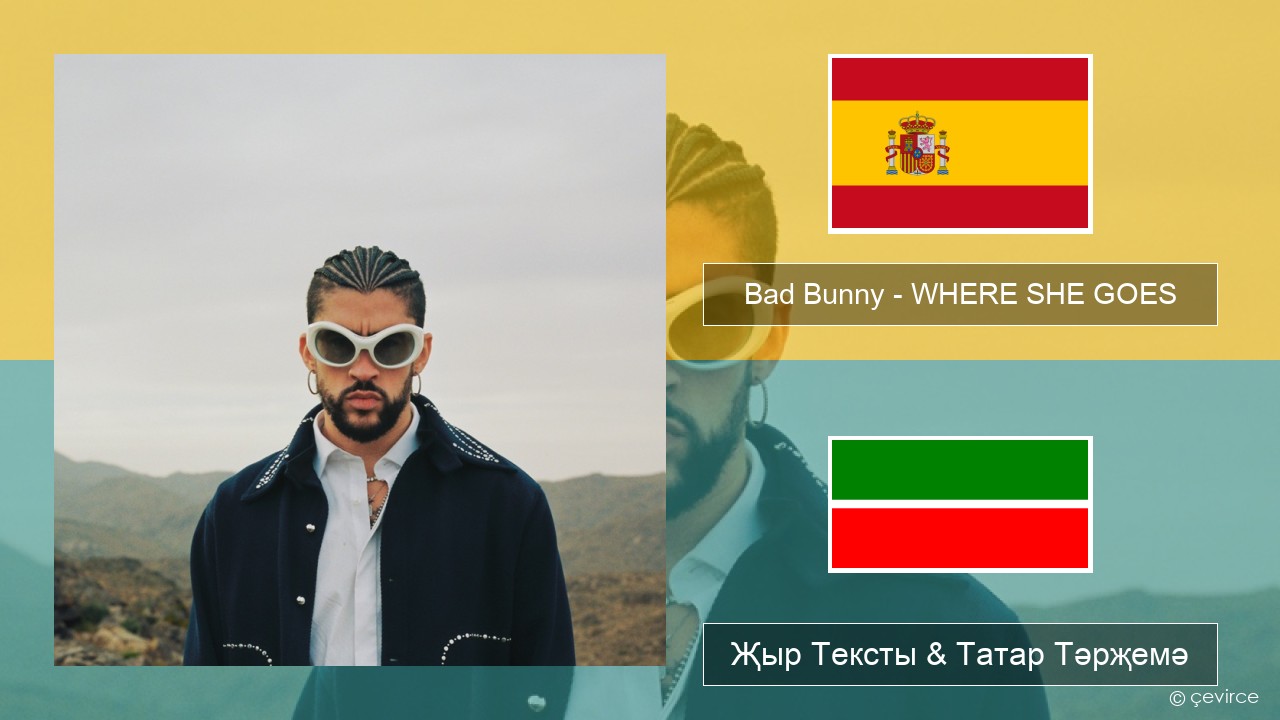 Bad Bunny – WHERE SHE GOES Испан Җыр Тексты & Татар Тәрҗемә