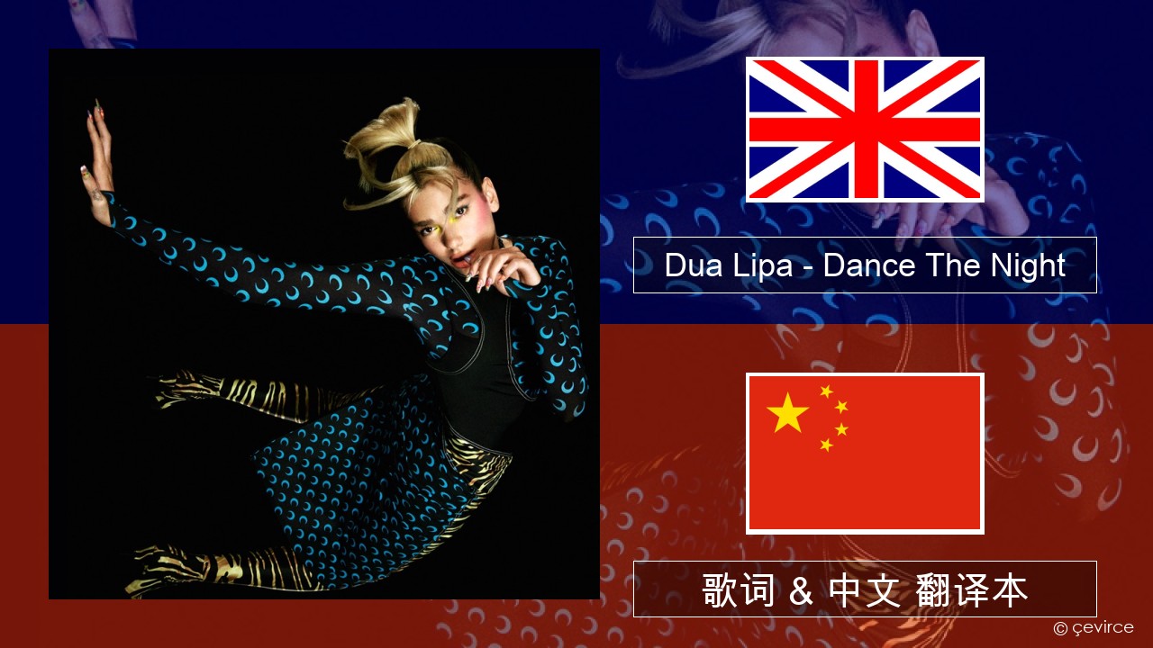Dua Lipa – Dance The Night (Mixed) 英语 歌词 & 中文 翻译本
