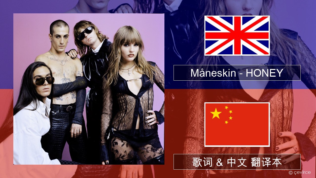 Måneskin – HONEY (ARE U COMING?) 英语 歌词 & 中文 翻译本