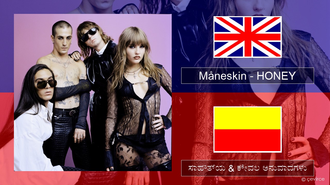 Måneskin – HONEY (ARE U COMING?) ಇಂಗ್ಲೀಷ್ ಸಾಹಿತ್ಯ & ಕೇವಲ ಅನುವಾದಗಳು