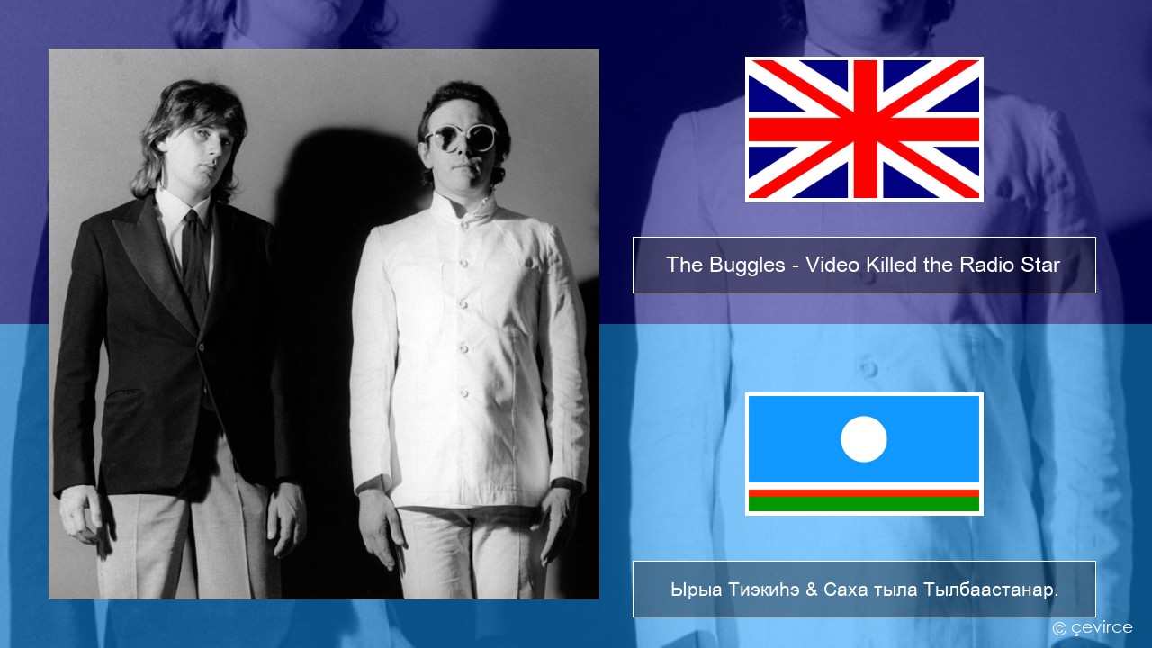 The Buggles – Video Killed the Radio Star Английскай Ырыа Тиэкиһэ & Саха тыла Тылбаастанар.