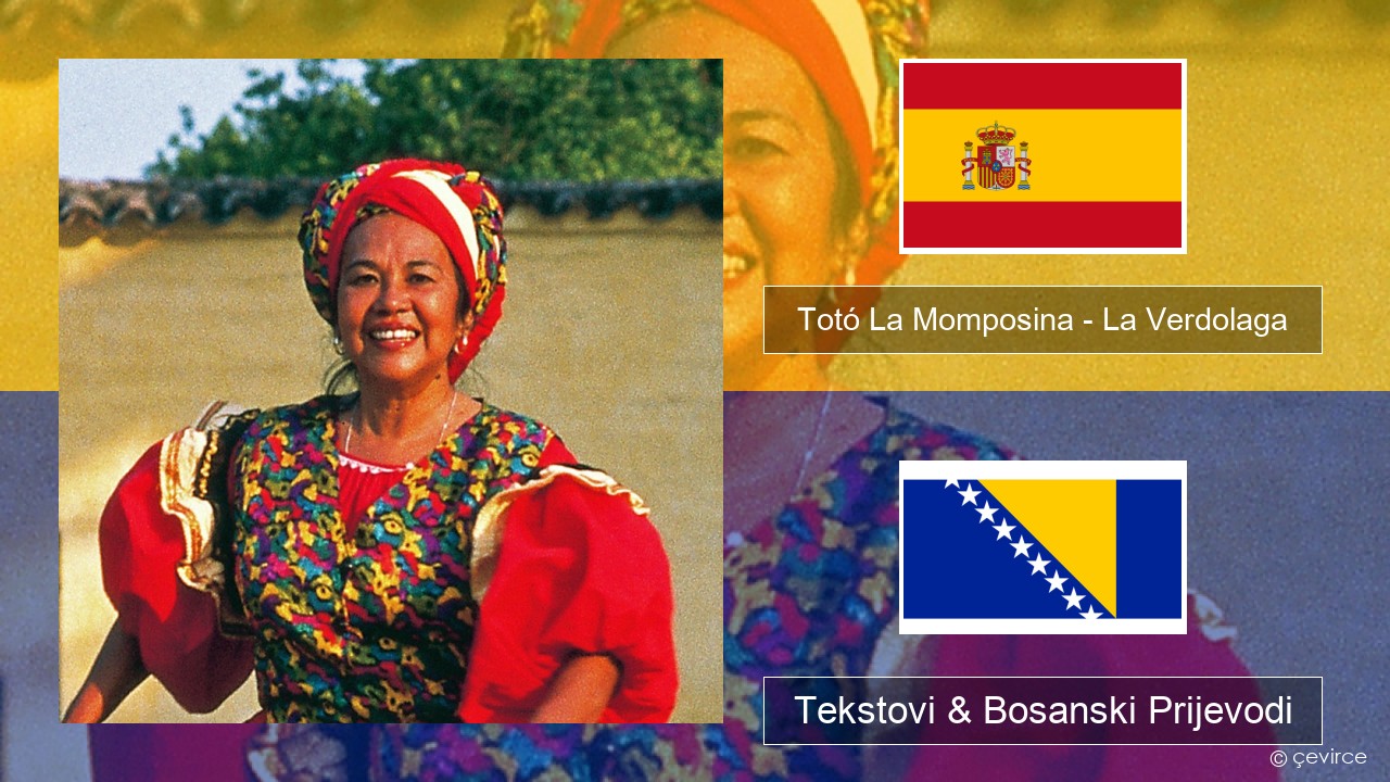 Totó La Momposina – La Verdolaga Španski Tekstovi & Bosanski Prijevodi