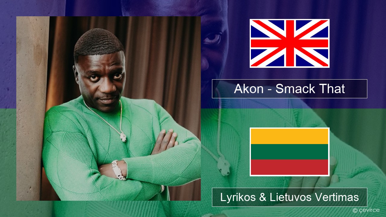 Akon – Smack That (feat. Eminem) Anglų Lyrikos & Lietuvos Vertimas