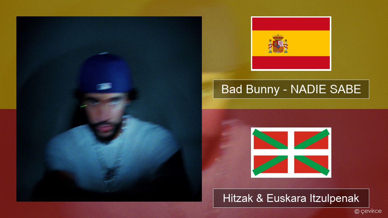 Bad Bunny – NADIE SABE Espainiako Hitzak & Euskara Itzulpenak