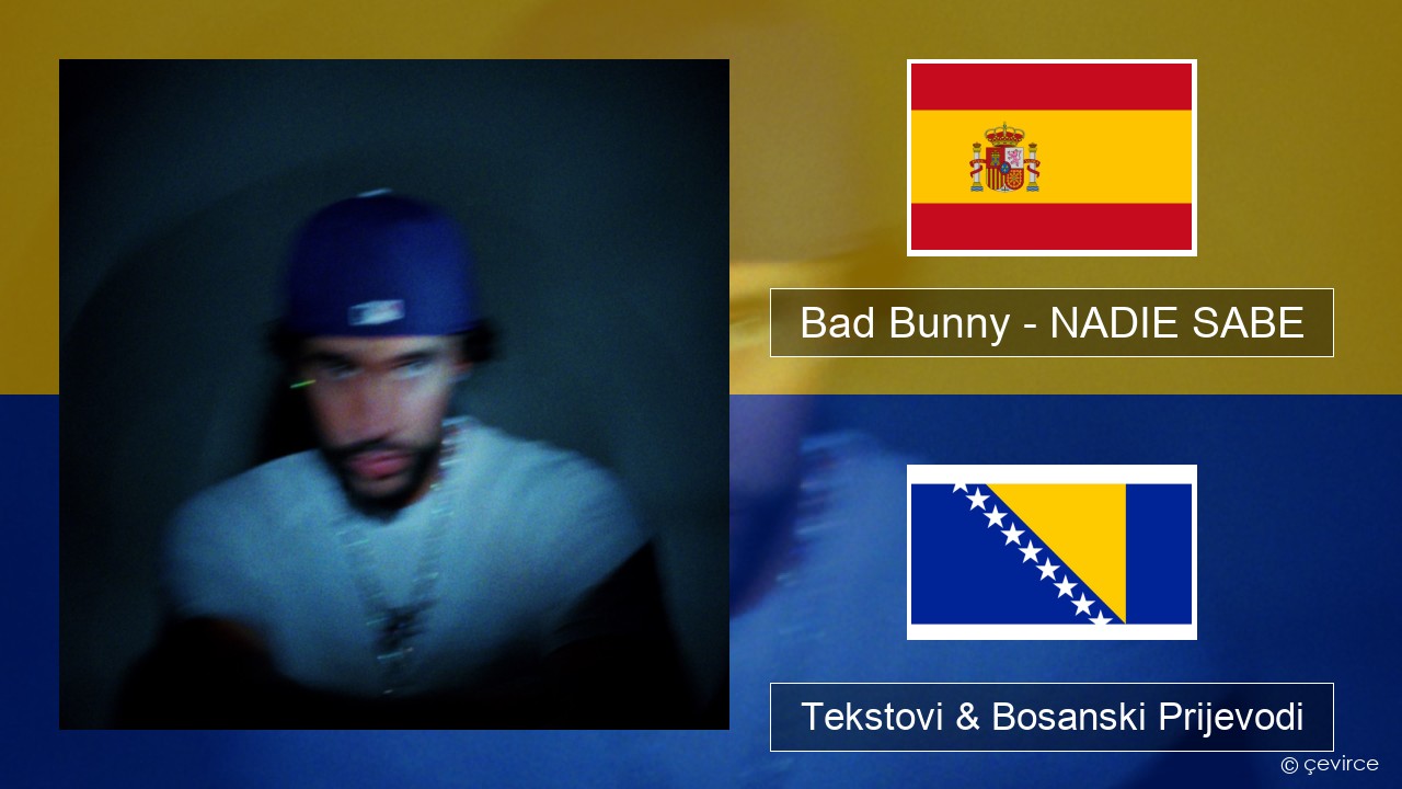 Bad Bunny – NADIE SABE Španski Tekstovi & Bosanski Prijevodi