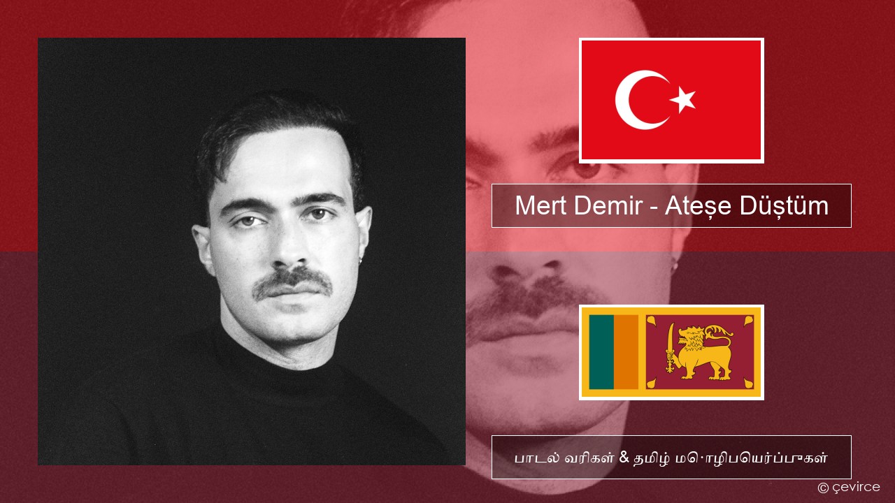 Mert Demir – Ateşe Düştüm டர்கிஷ் பாடல் வரிகள் & தமிழ் மொழிபெயர்ப்புகள்