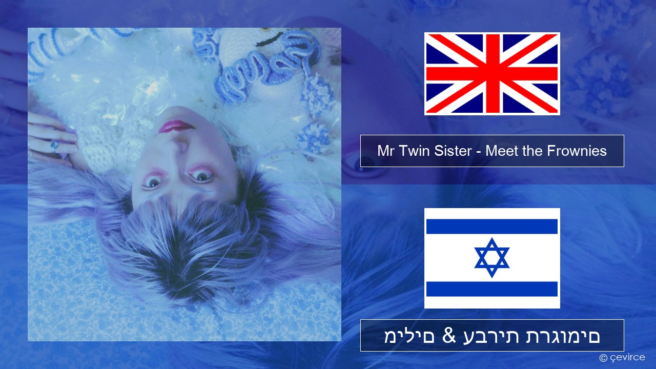 Mr Twin Sister – Meet the Frownies אנגלית מילים & עברית תרגומים