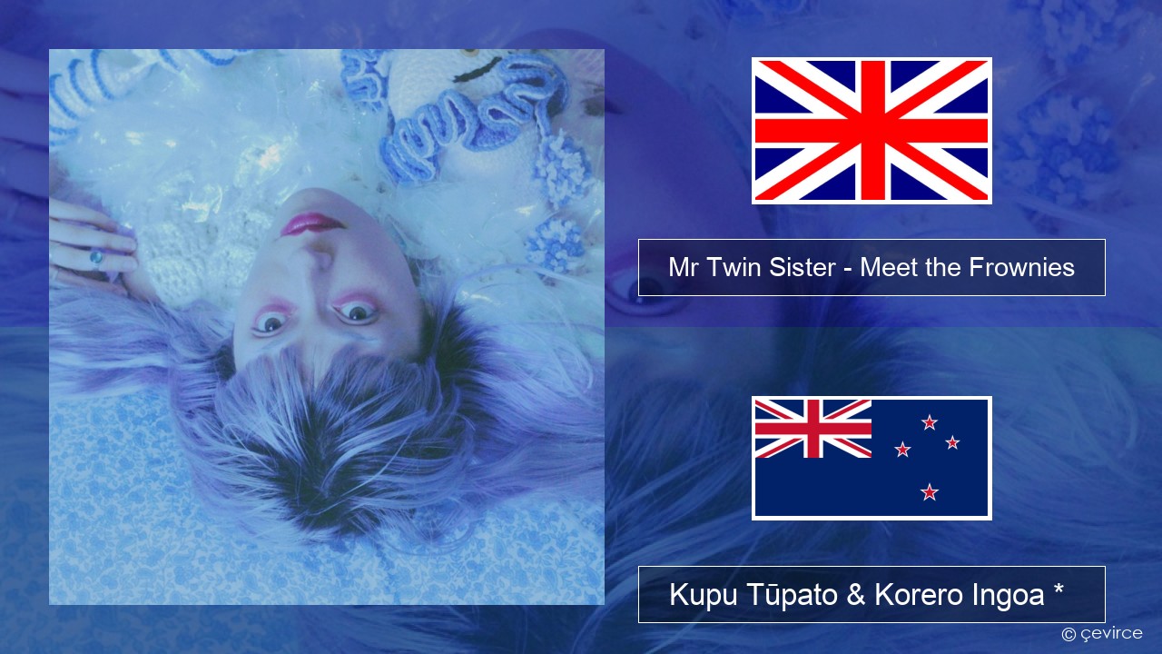 Mr Twin Sister – Meet the Frownies Ingoa *  Kupu Tūpato & Korero Ingoa *