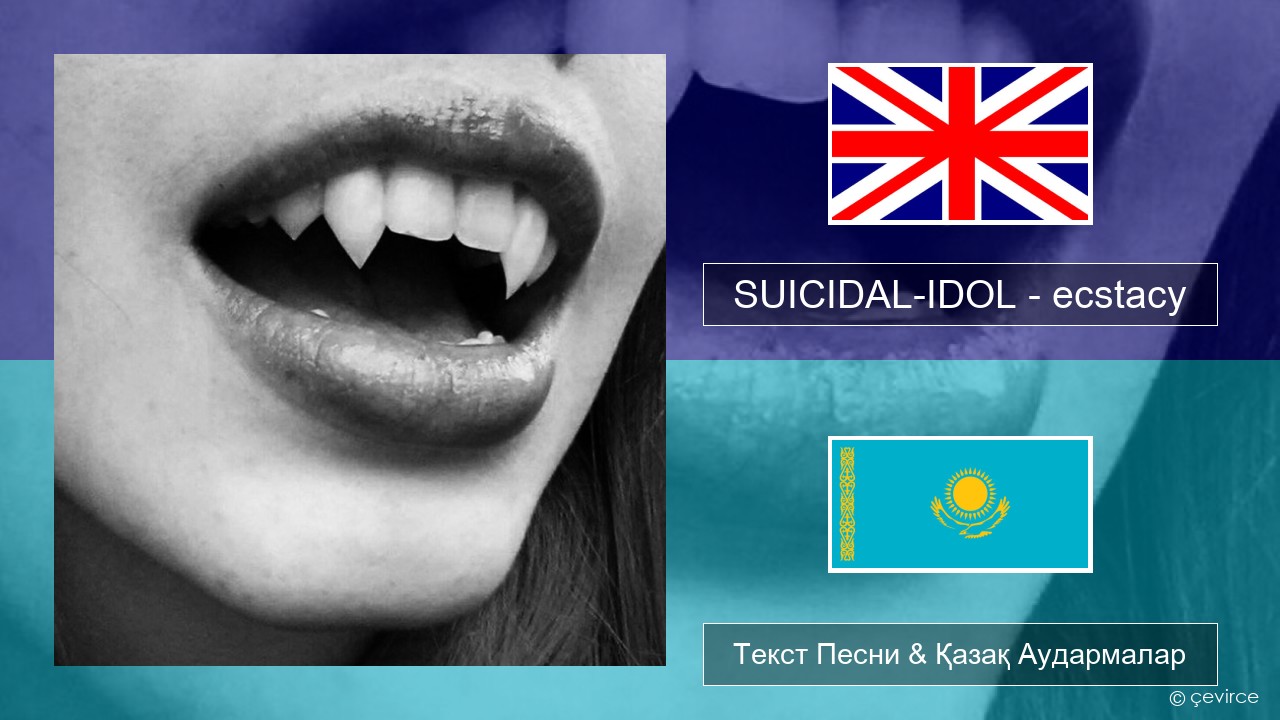 SUICIDAL-IDOL – ecstacy (super slowed) Ағылшын Текст Песни & Қазақ Аудармалар