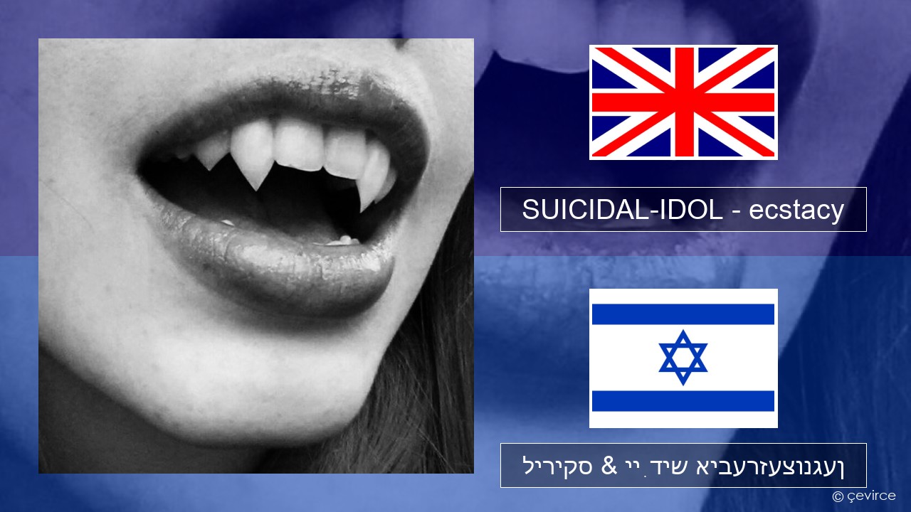 SUICIDAL-IDOL – ecstacy (super slowed) ענגליש ליריקס & ייִדיש איבערזעצונגען
