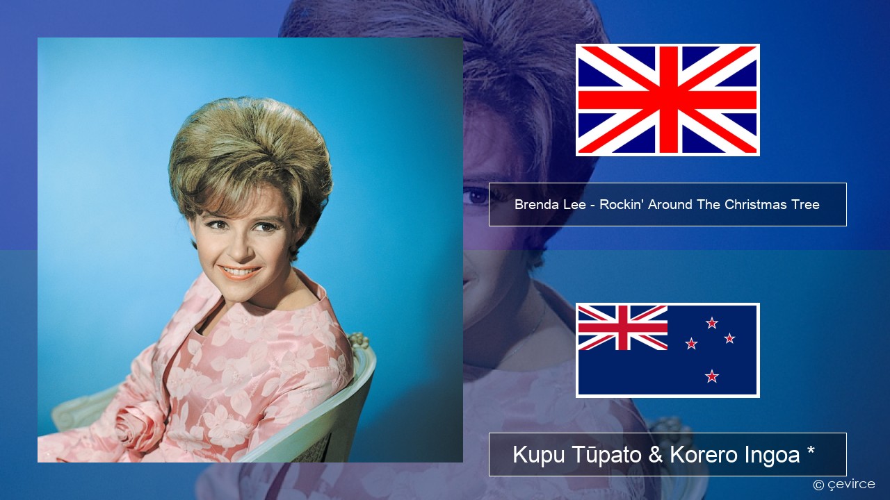 Brenda Lee – Rockin’ Around The Christmas Tree Ingoa *  Kupu Tūpato & Korero Ingoa *