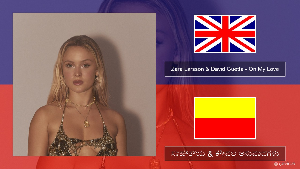 Zara Larsson & David Guetta – On My Love ಇಂಗ್ಲೀಷ್ ಸಾಹಿತ್ಯ & ಕೇವಲ ಅನುವಾದಗಳು