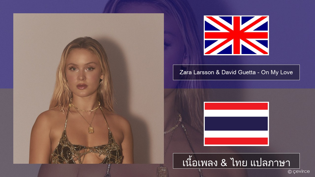 Zara Larsson & David Guetta – On My Love ภาษาไทย เนื้อเพลง & ไทย แปลภาษา