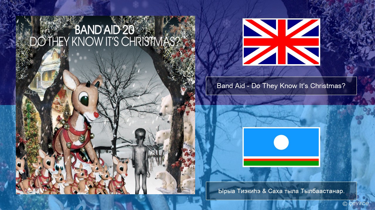 Band Aid – Do They Know It’s Christmas? Английскай Ырыа Тиэкиһэ & Саха тыла Тылбаастанар.