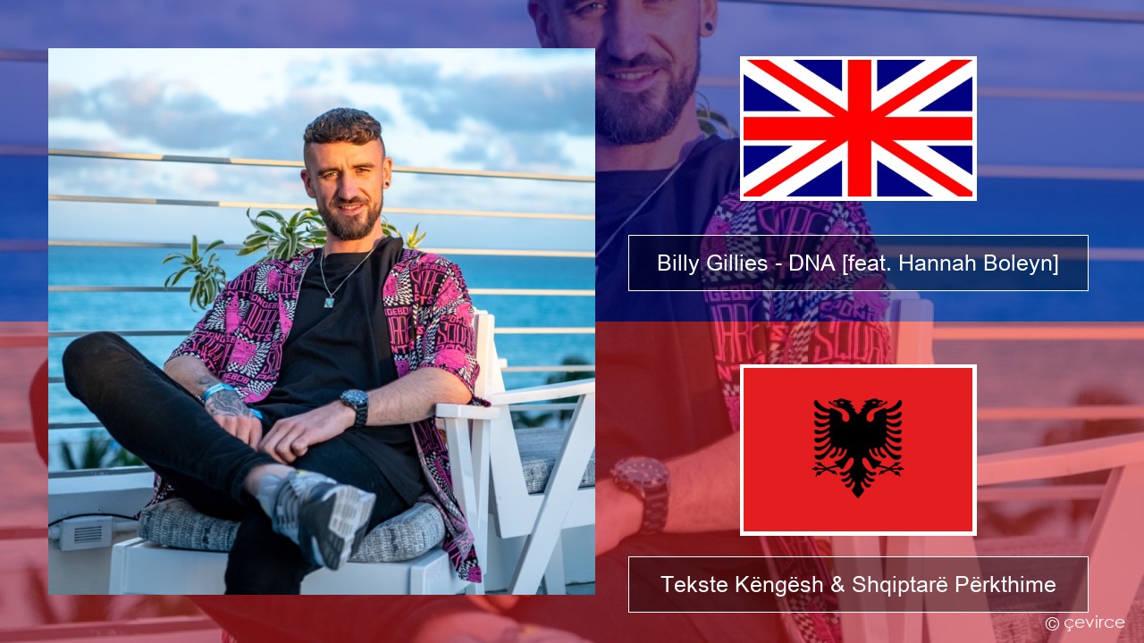 Billy Gillies – DNA (Loving You) [feat. Hannah Boleyn] Anglisht Tekste Këngësh & Shqiptarë Përkthime