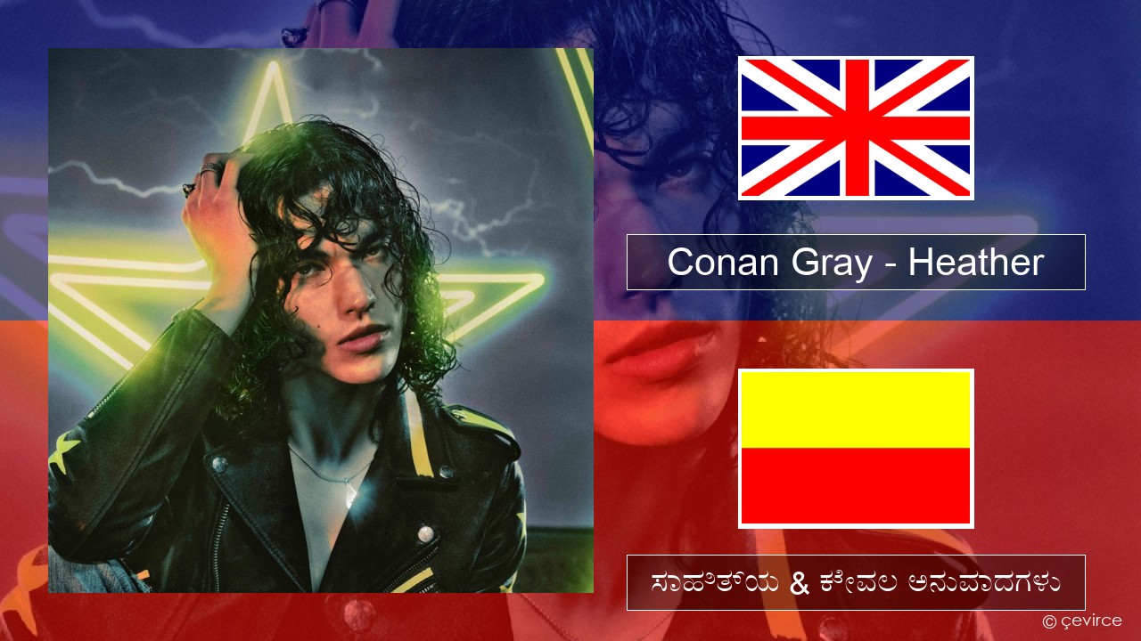 Conan Gray – Heather ಇಂಗ್ಲೀಷ್ ಸಾಹಿತ್ಯ & ಕೇವಲ ಅನುವಾದಗಳು