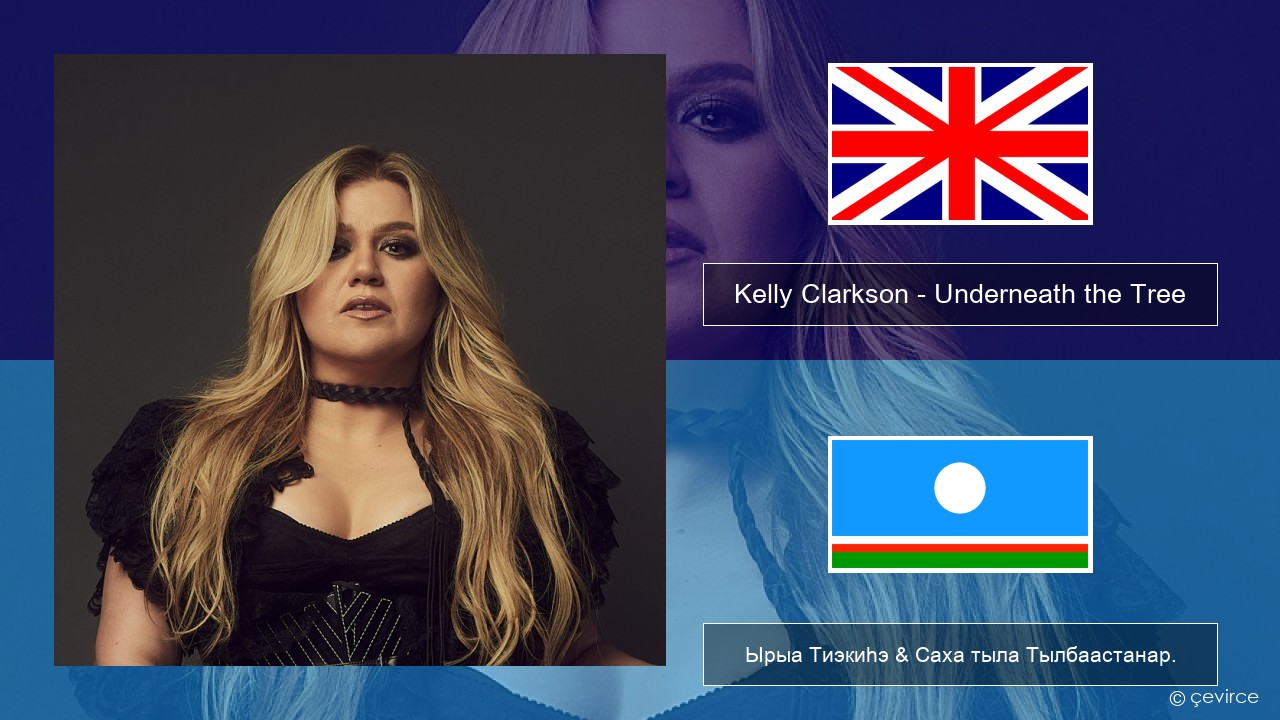 Kelly Clarkson – Underneath the Tree Английскай Ырыа Тиэкиһэ & Саха тыла Тылбаастанар.