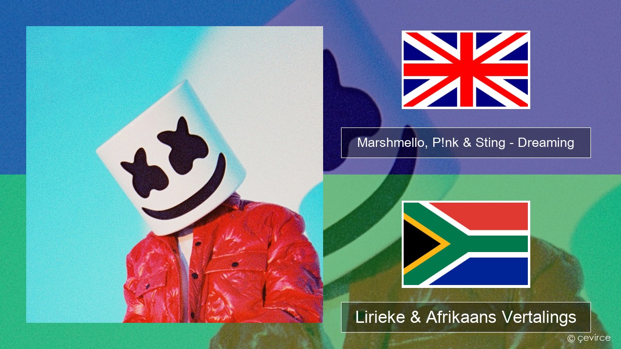 Marshmello, P!nk & Sting – Dreaming Engels Lirieke & Afrikaans Vertalings