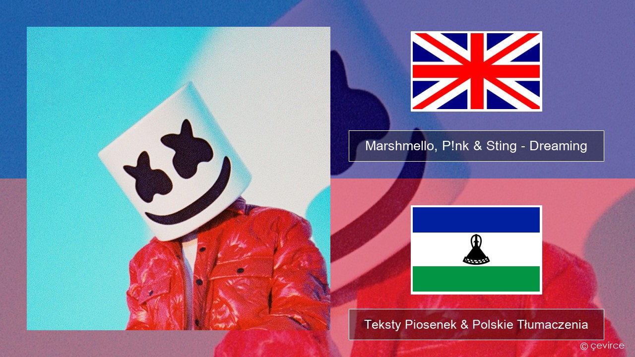 Marshmello, P!nk & Sting – Dreaming Polski Teksty Piosenek & Polskie Tłumaczenia
