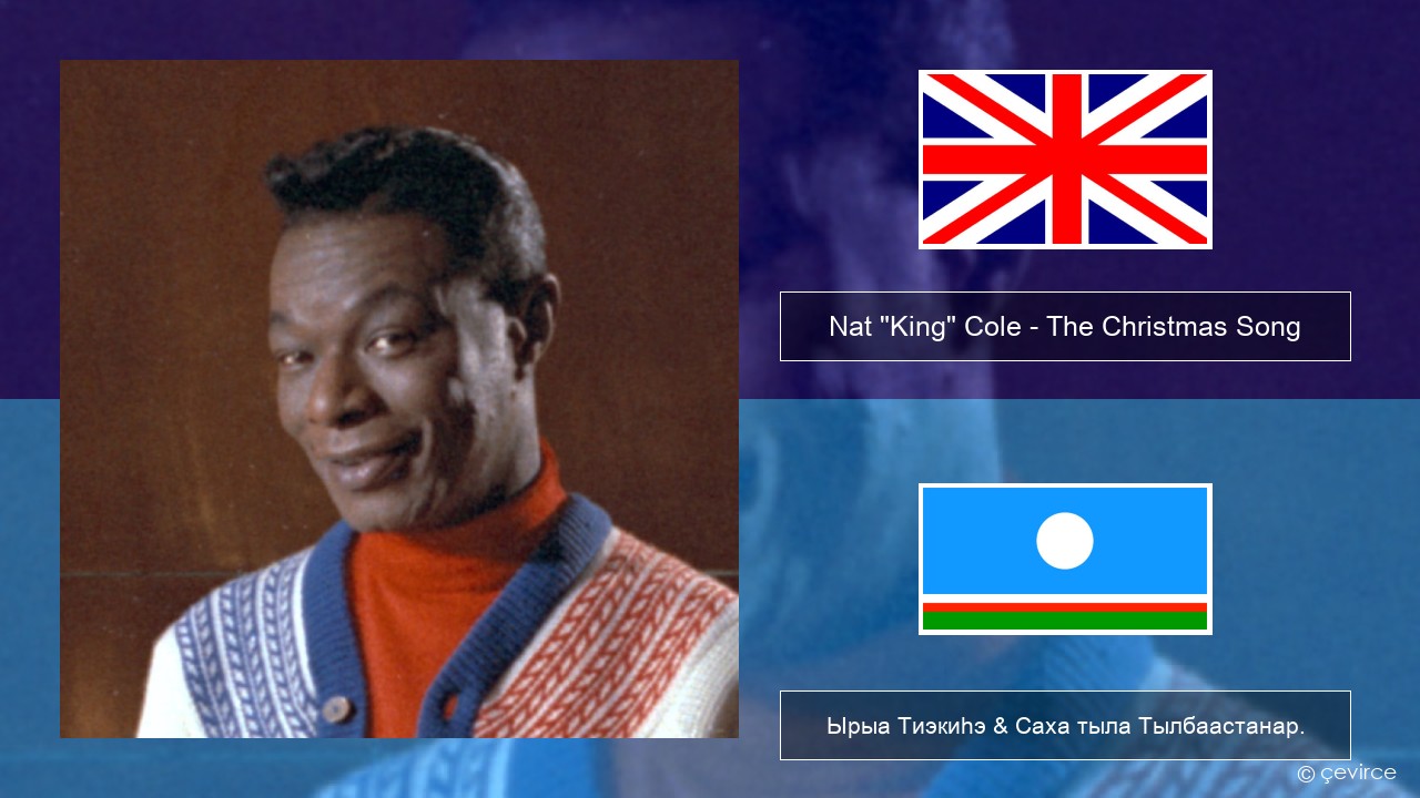 Nat “King” Cole – The Christmas Song (feat. Natalie Cole) Английскай Ырыа Тиэкиһэ & Саха тыла Тылбаастанар.
