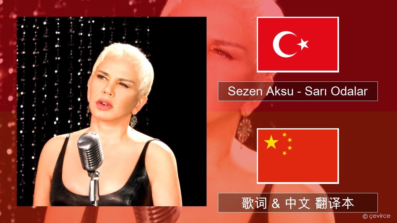 Sezen Aksu – Sarı Odalar 土耳其语 歌词 & 中文 翻译本