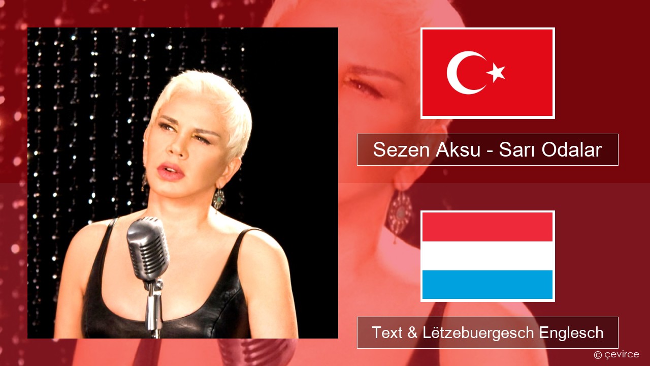 Sezen Aksu – Sarı Odalar Tierkesch Text & Lëtzebuergesch Englesch