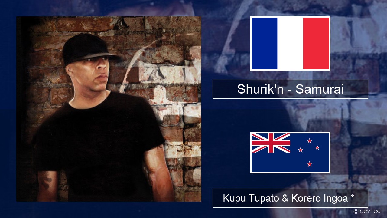 Shurik’n – Samurai Ingoa *  Kupu Tūpato & Korero Ingoa *