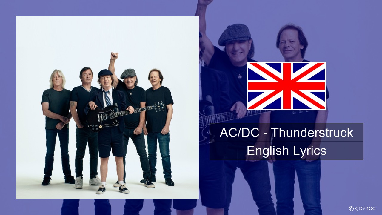 AC/DC – Thunderstruck English Lyrics