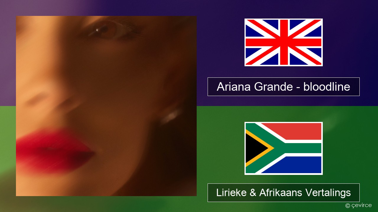 Ariana Grande – bloodline Engels Lirieke & Afrikaans Vertalings