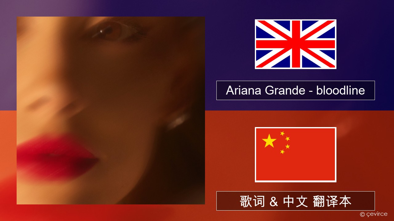 Ariana Grande – bloodline 英语 歌词 & 中文 翻译本