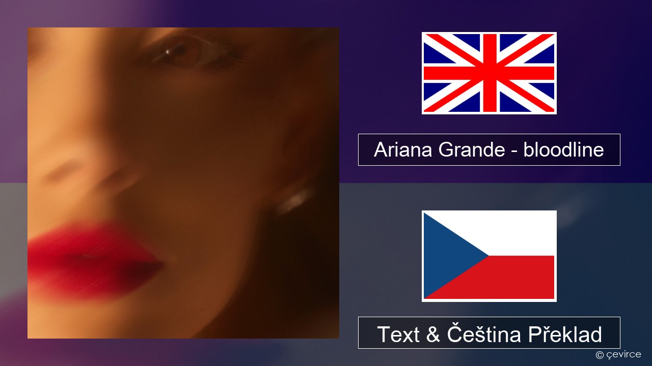 Ariana Grande – bloodline Anglický Text & Čeština Překlad