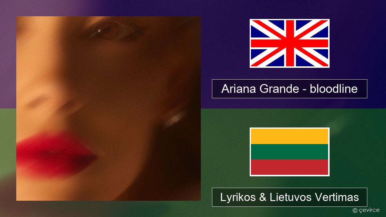 Ariana Grande – bloodline Anglų Lyrikos & Lietuvos Vertimas