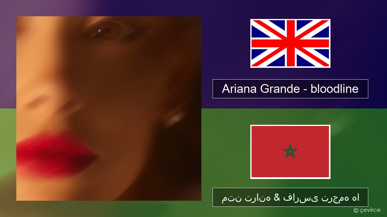 Ariana Grande – bloodline فارسی متن ترانه & فارسی ترجمه ها