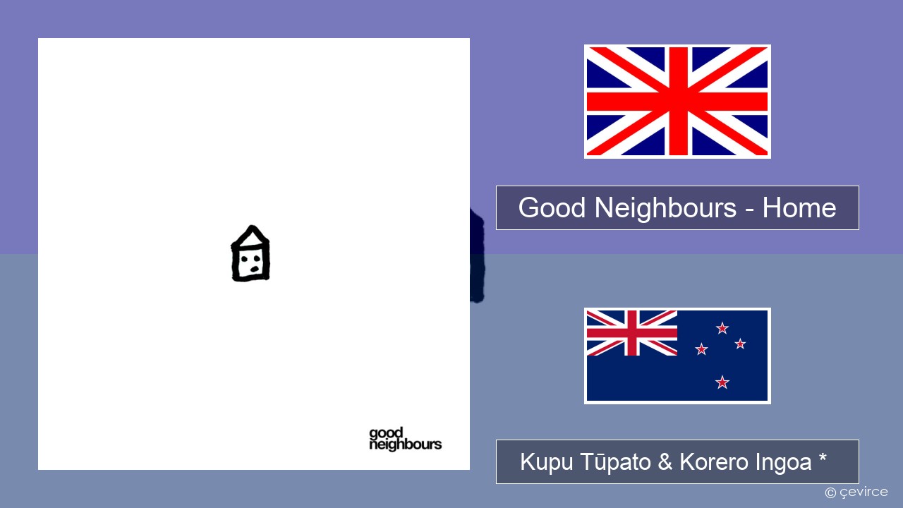 Good Neighbours – Home Ingoa *  Kupu Tūpato & Korero Ingoa *