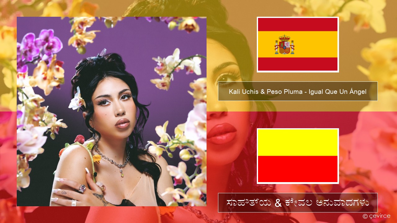 Kali Uchis & Peso Pluma – Igual Que Un Ángel ಸ್ಪ್ಯಾನಿಷ್ ಸಾಹಿತ್ಯ & ಕೇವಲ ಅನುವಾದಗಳು