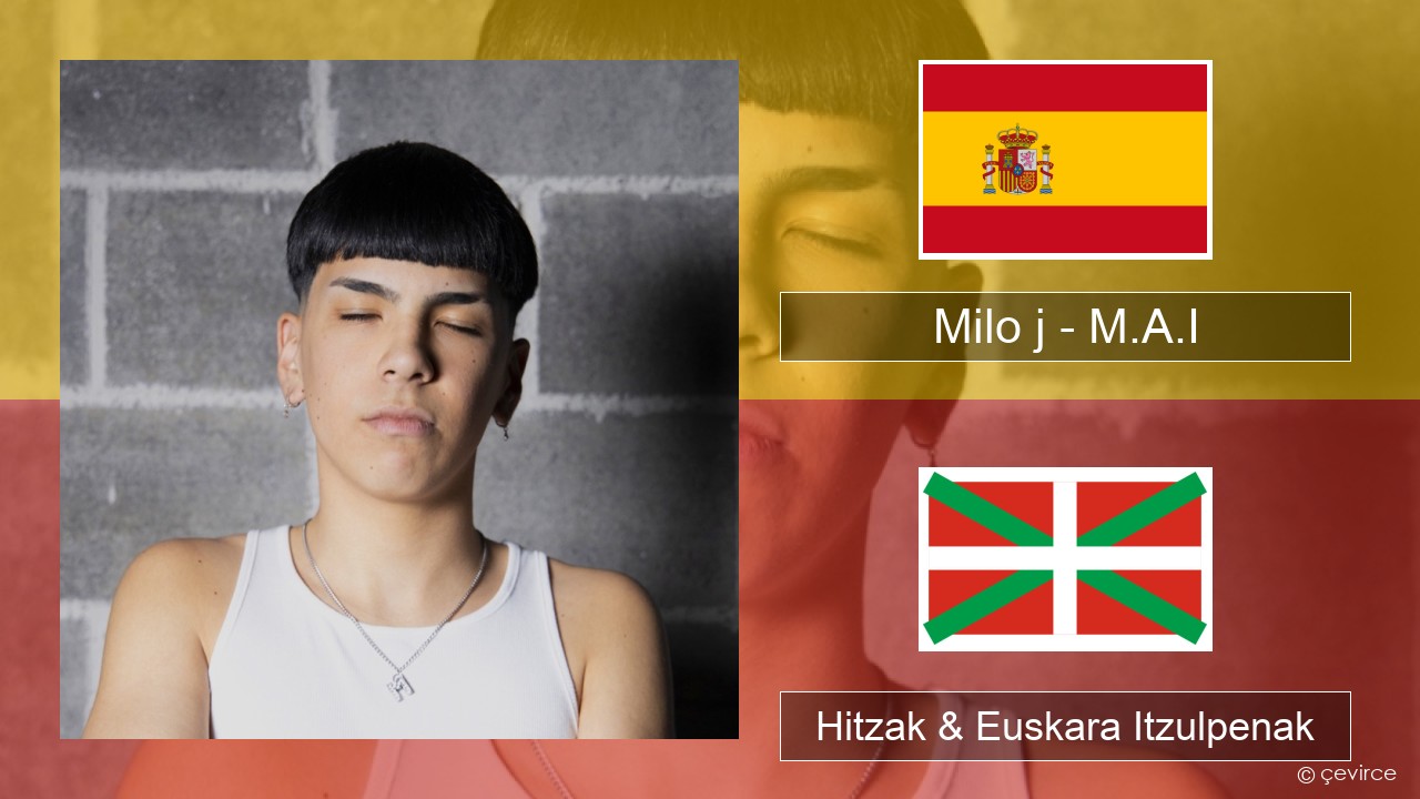 Milo j – M.A.I Espainiako Hitzak & Euskara Itzulpenak