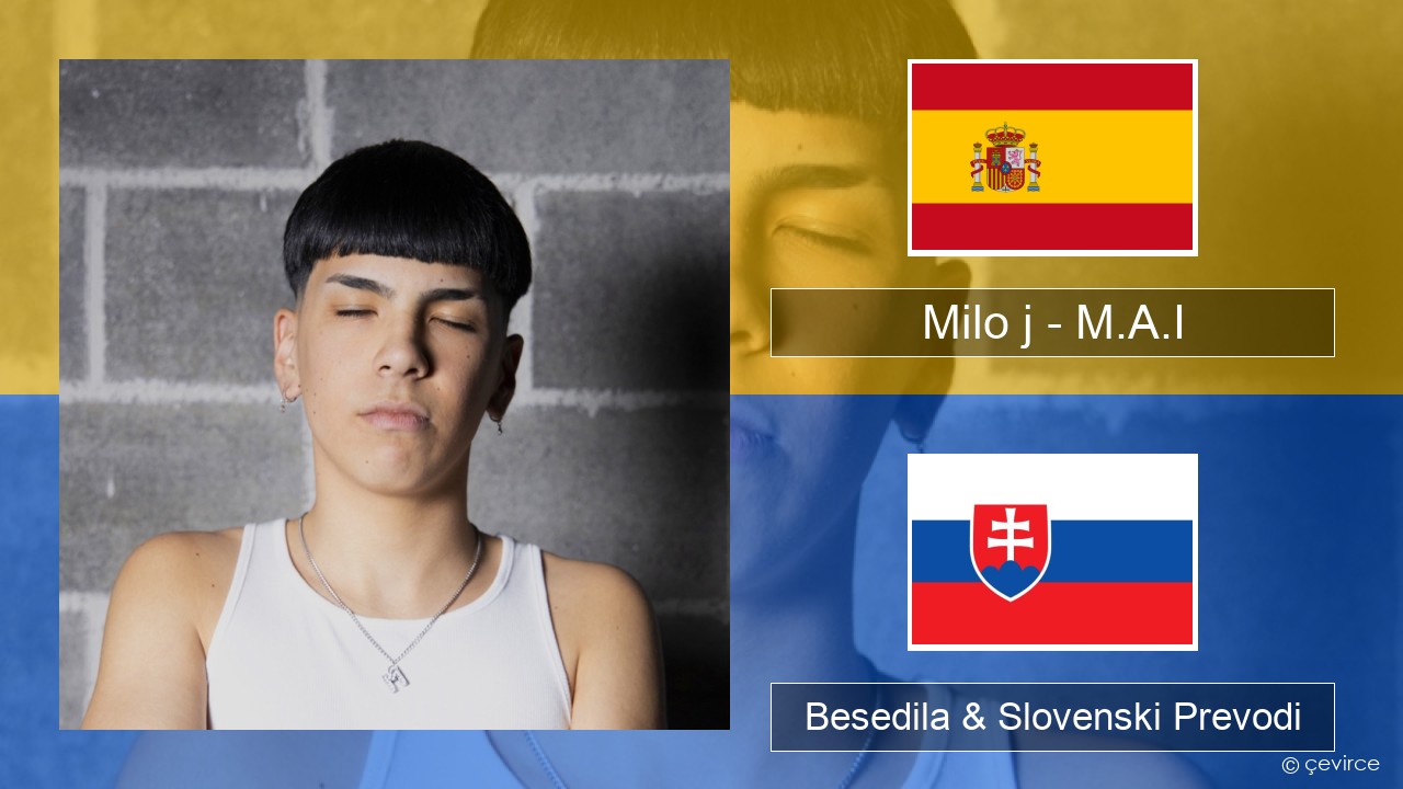 Milo j – M.A.I Španščina Besedila & Slovenski Prevodi