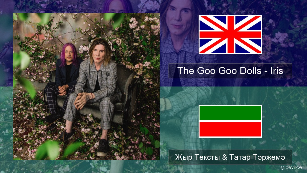 The Goo Goo Dolls – Iris Инглизчә Җыр Тексты & Татар Тәрҗемә