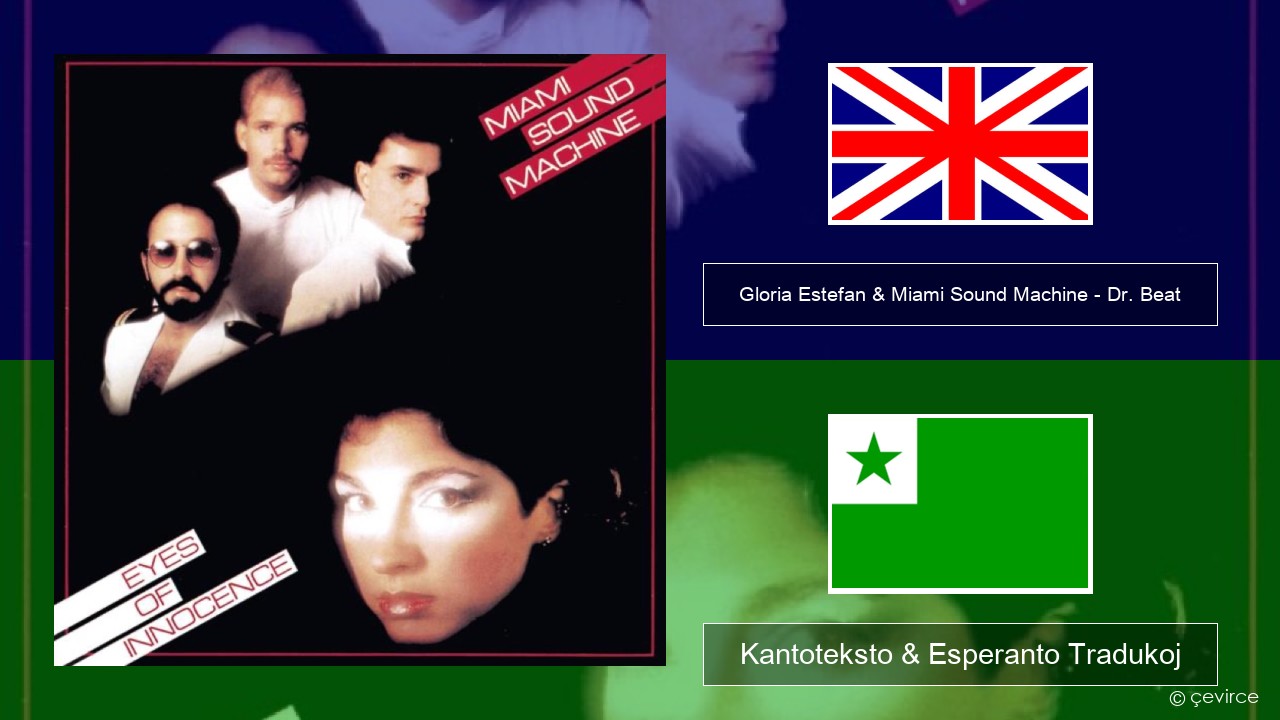 Gloria Estefan & Miami Sound Machine – Dr. Beat La angla Kantoteksto & Esperanto Tradukoj