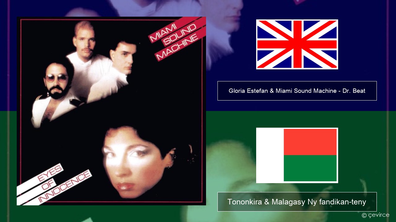 Gloria Estefan & Miami Sound Machine – Dr. Beat Malagasy Tononkira & Malagasy Ny fandikan-teny