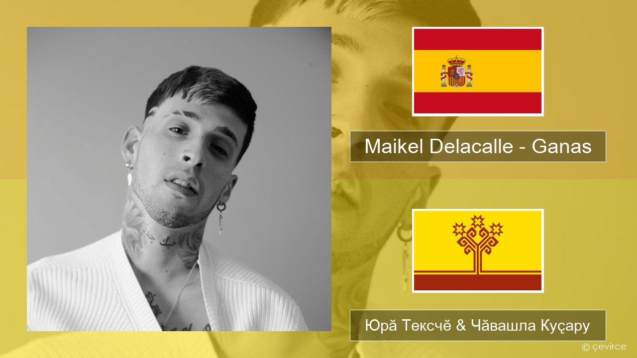 Maikel Delacalle – Ganas Испани Юрӑ Тексчӗ & Чӑвашла Куҫару