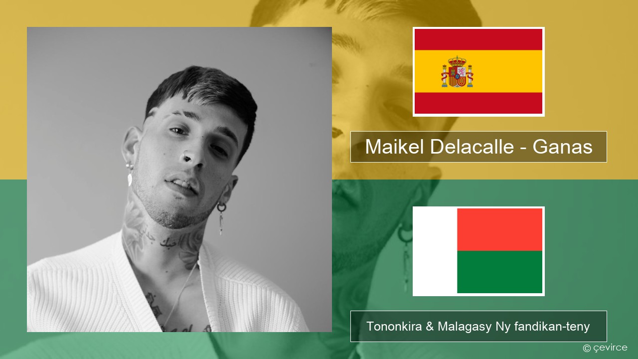 Maikel Delacalle – Ganas Espaniola Tononkira & Malagasy Ny fandikan-teny