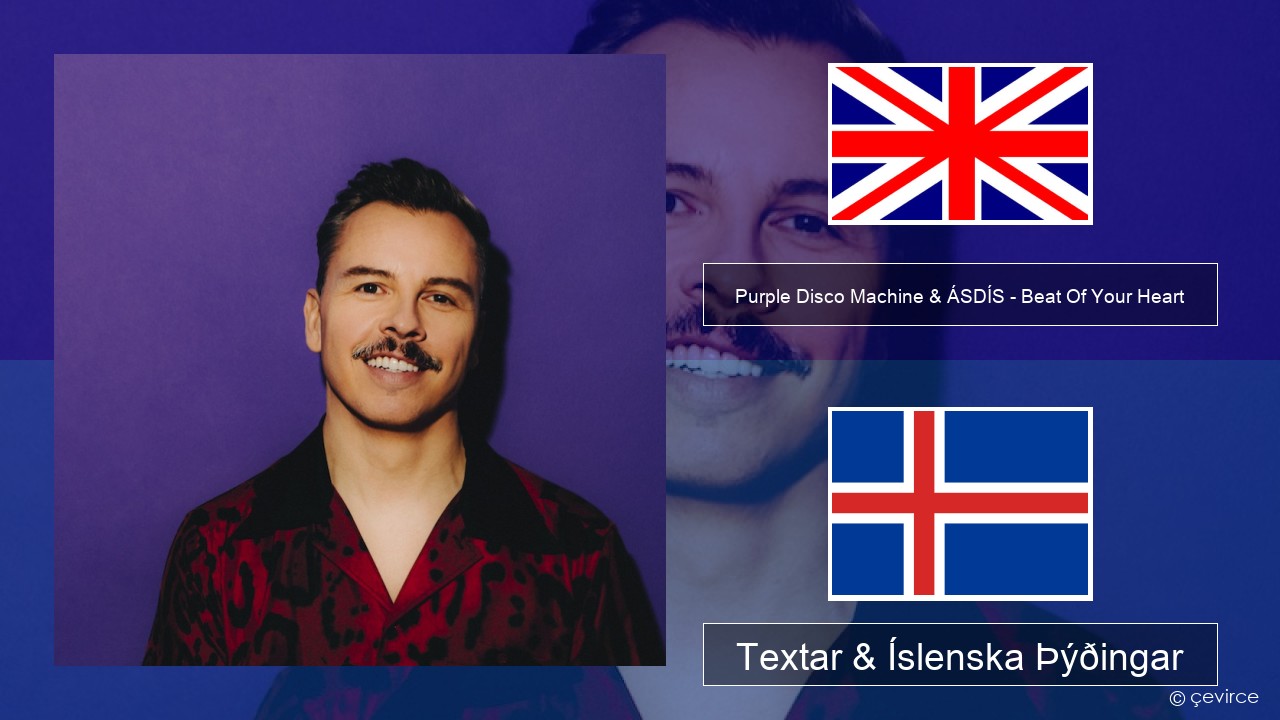 Purple Disco Machine & ÁSDÍS – Beat Of Your Heart Íslenska Textar & Íslenska Þýðingar