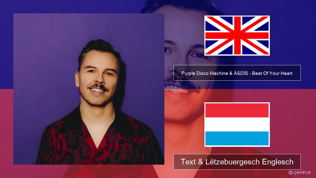 Purple Disco Machine & ÁSDÍS – Beat Of Your Heart Englisch Text & Lëtzebuergesch Englesch
