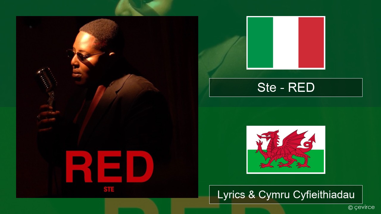 Ste – RED Eidaleg Lyrics & Cymru Cyfieithiadau